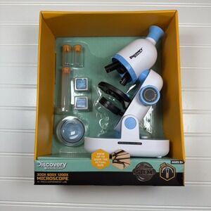 Discovery #MINDBLOWN 1200X, 600X, 300X Microscope 41-Piece Experiment Lab New